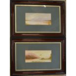 Pair of framed lake land scene watercolours attributed on verso to William Marshall 'Loch Pik' & '