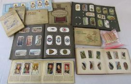 Selection of cigarette cards and albums inc RAF badges, motor cars, film stars and naval craft