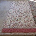 Large double sided quilt, size approx. 262 cm x 270 cm