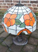 Tiffany style lamp Ht 56 cm