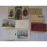 Small bundle of military postcards, Christmas cards etc