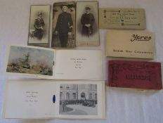 Small bundle of military postcards, Christmas cards etc