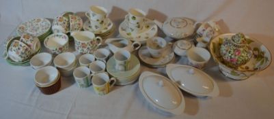 Various ceramics including a Minton Haddon Hall part tea service etc