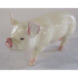 Beswick boar / pig L 18 cm