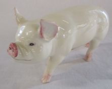 Beswick boar / pig L 18 cm