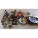 Various ceramics etc inc Lilliput, Country artists, Wedgwood etc (2 boxes)