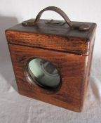 Wooden cased Coulet Imperator pigeon racing clock