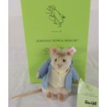 Steiff Beatrix Potter boxed Johnny Town-mouse limited edition 613/1500 H 12 cm 2008