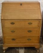 Early 20th century mahogany bureau Ht 106cm W 80cm D 48cm