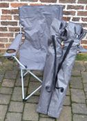 3 folding camp chairs