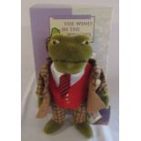 Steiff Wind in the Willows Toad limited edition 24/4000 H 25 cm, with outer box (missing stand/inner