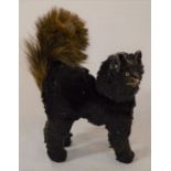 1950's Steiff style black cat. Ht to top of tail approx 23cm