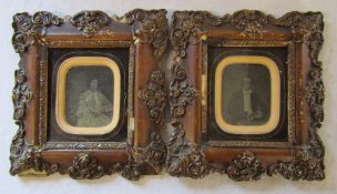 Pair of Victorian photo frames and photographs, Morley's Portrait Rooms 52 Constitution Hill,