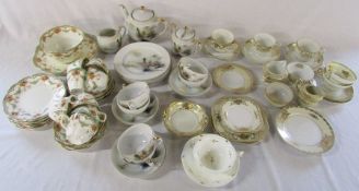 Assorted part tea services inc Noritake, Allertons & Rockingham teacup and saucer