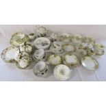 Assorted part tea services inc Noritake, Allertons & Rockingham teacup and saucer