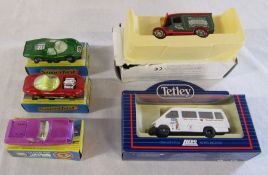3 boxed Matchbox cars - 5 Lotus Europa, 36 Draguar and 45 Ford Group 6 with additional die cast