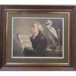 Framed Pears print 'The Long Bill' 84 cm x 72 cm (size including frame)