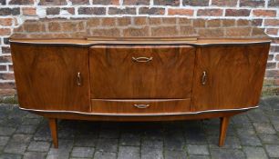 Mid 20th century Beautility sideboard with integral cutlery canteen L 161cm D 52cm H 85cm