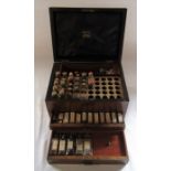 Victorian homeopathy set by Edwin S Clifton Chemist Westgate Street Ipswich, Depot for invalids