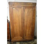 French walnut armoire H 205 cm W 127 cm D 51cm