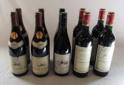 10 bottles of wine - 4 x St Nicolas de Bourgueil 2000, 2 x 2001 and 4 x Galius Saint Emilion Grand