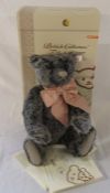 Steiff British Collectable teddy bear 2007 'Old black bear', grey tipped, L 40 cm, limited edition