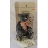 Steiff British Collectable teddy bear 2007 'Old black bear', grey tipped, L 40 cm, limited edition