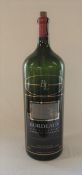 Oversized empty bottle of Bordeaux wine 1500 cl H 74 cm