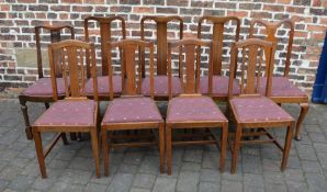 9 early 20th century dining chairs