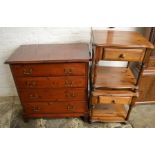 Modern pine chest of drawers & 2 bedside cabinets