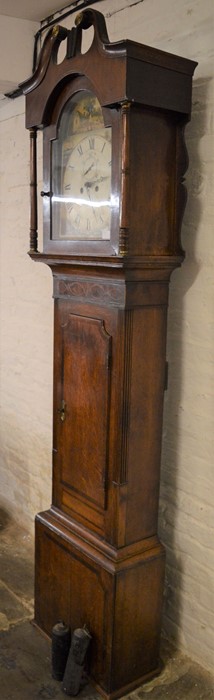 Victorian 8 day longcase clock in a mixed wood case - Image 2 of 5