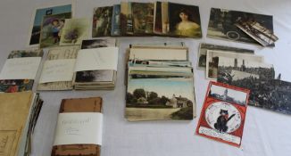 Selection of mainly topographical postcards including early Boston, Glentham, Cleethorpes & Royal