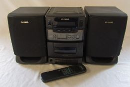 Aiwa LCX-100 micro compact system multi sound processor hifi unit with remote control