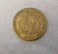 22ct gold Victorian half sovereign 1890