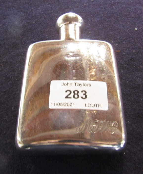 Victorian silver hip flask Birmingham 1894 H 11.5 cm weight 3.77 ozt - Image 4 of 8