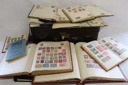 8 albums of World stamps approximately 1935 onward