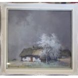 Jacques Van Den Seylbergh (1884-1960) - framed pastel and watercolour landscape signed lower right