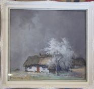 Jacques Van Den Seylbergh (1884-1960) - framed pastel and watercolour landscape signed lower right