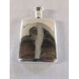Victorian silver hip flask Birmingham 1894 H 11.5 cm weight 3.77 ozt