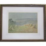 Walter Emsley (1860-1938) framed watercolour landscape signed and dated lower left corner 55 cm x 45