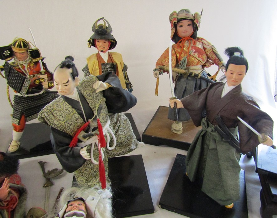 Various Japanese Samurai warrior dolls (2 boxes) - Image 2 of 5
