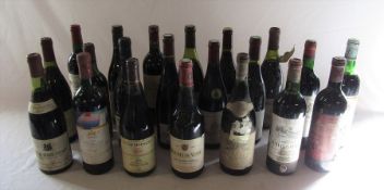 21 bottles of wine inc Chanson 1980 Cote de Beaune Villages, Bourgogne 1999, Bordeaux 1981, Peter