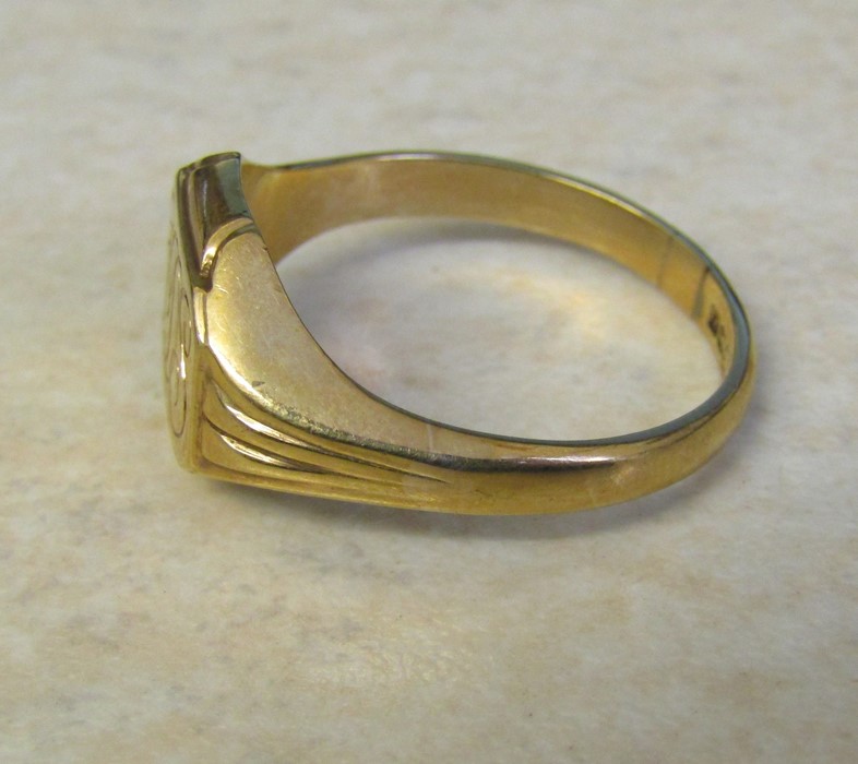 Gents 9ct gold signet ring, size X, weight 8.1 g - Image 2 of 3