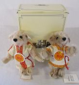 Steiff Arche Noah and his wife limited edition teddy bears 3753/8000 with box