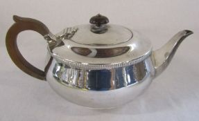 Silver teapot Birmingham 1937 makers J B Chatterley & Sons total weight 26.87 ozt