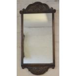 Titchmarsh & Goodwin oak wall mirror Ht 72cm W 33cm