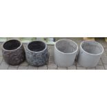 2 pairs of large planters