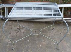 Wrought iron patio table 111cm by 92cm