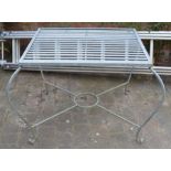 Wrought iron patio table 111cm by 92cm