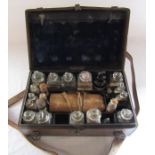 Victorian travelling apothecary box possibly for Veterinarian by Savory and Moore, Chemists to the